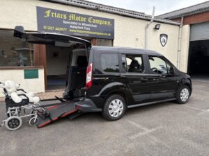 Good looking car in metallic black