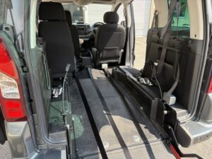 Seats three plus a wheelchair